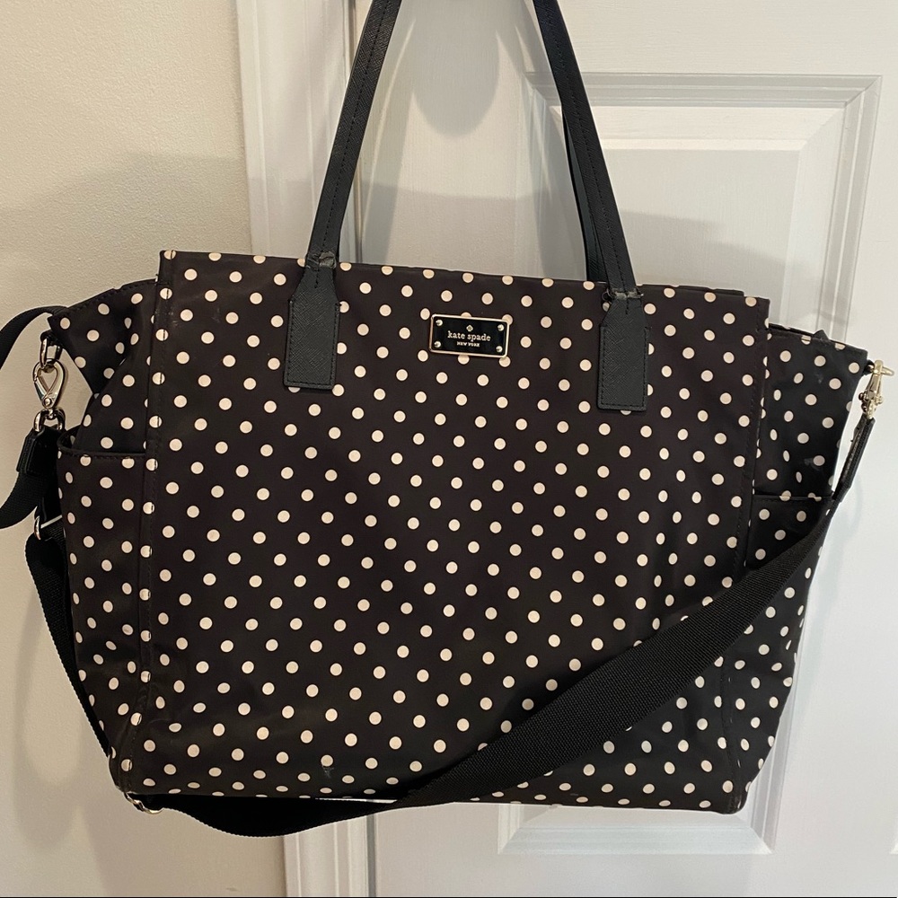 Kate Spade Taden Blake Avenue Polka Dot Diaper Bag